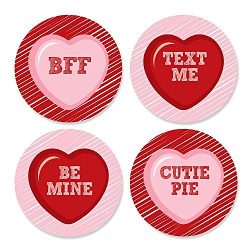 Candy Heart Sticker Conversation Hearts Stickers Valentine\u2019s Day Sticker Valentine\u2019s Day Gift Valentine\u2019s Day Custom Decor